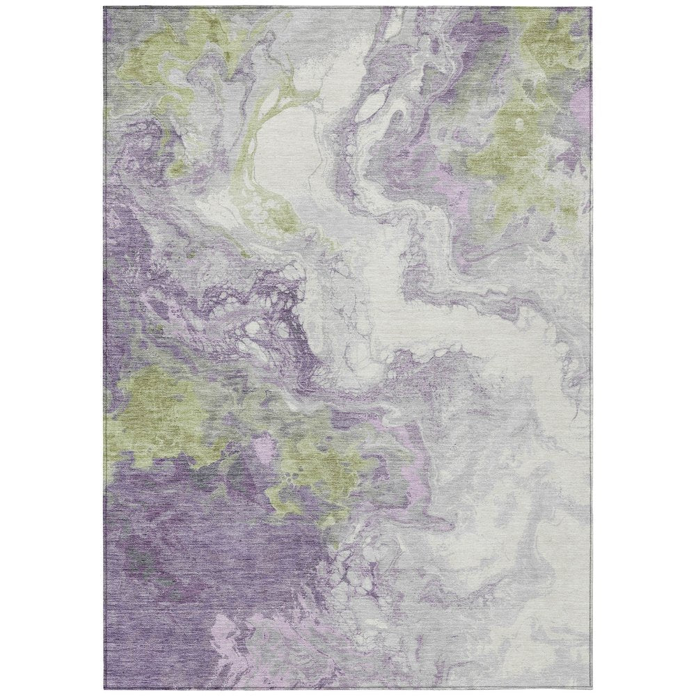Machine Washable Indoor/Outdoor Chantille Lavender 10' x 14' Rug