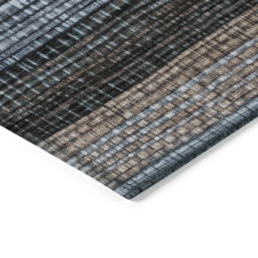 Machine Washable Indoor/Outdoor Chantille Teal 8' x 8' Round Rug