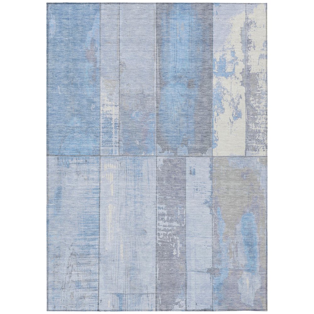 Machine Washable Indoor/Outdoor Chantille Sky 10' x 14' Rug