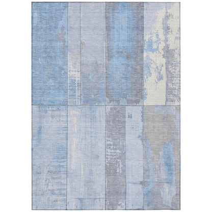 Machine Washable Indoor/Outdoor Chantille Sky 10' x 14' Rug