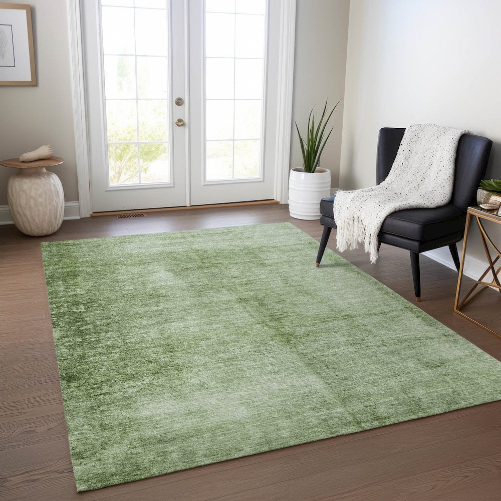 Machine Washable Indoor/Outdoor Chantille Aloe 10' x 14' Rug