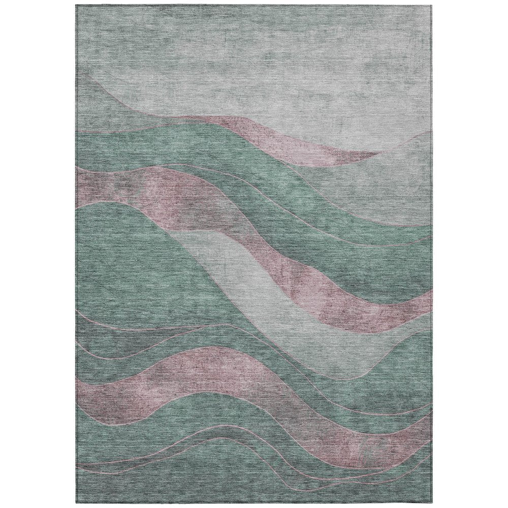 Machine Washable Indoor/Outdoor Chantille Sage 10' x 14' Rug