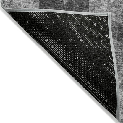 Machine Washable Indoor/Outdoor Chantille Gray 8' x 8' Round Rug