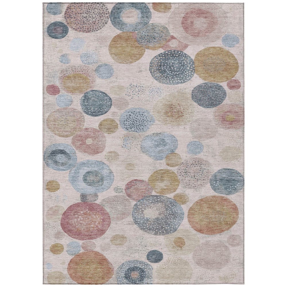 Machine Washable Indoor/Outdoor Chantille Blush 10' x 14' Rug