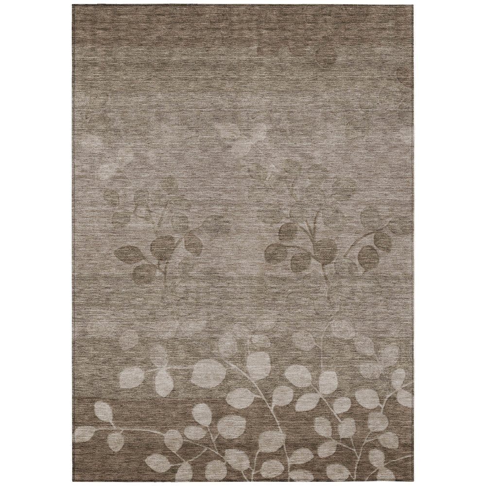 Machine Washable Indoor/Outdoor Chantille Taupe 10' x 14' Rug