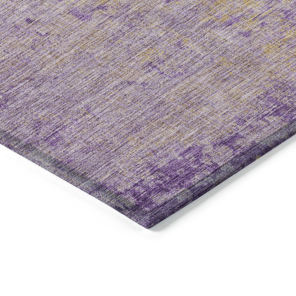 Machine Washable Indoor/Outdoor Chantille Purple 8' x 8' Round Rug