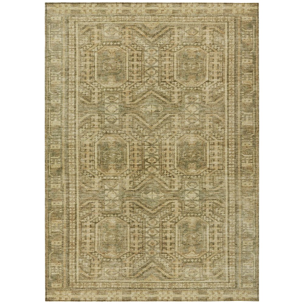 Machine Washable Indoor/Outdoor Chantille Khaki 10' x 14' Rug