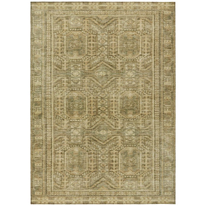 Machine Washable Indoor/Outdoor Chantille Khaki 10' x 14' Rug