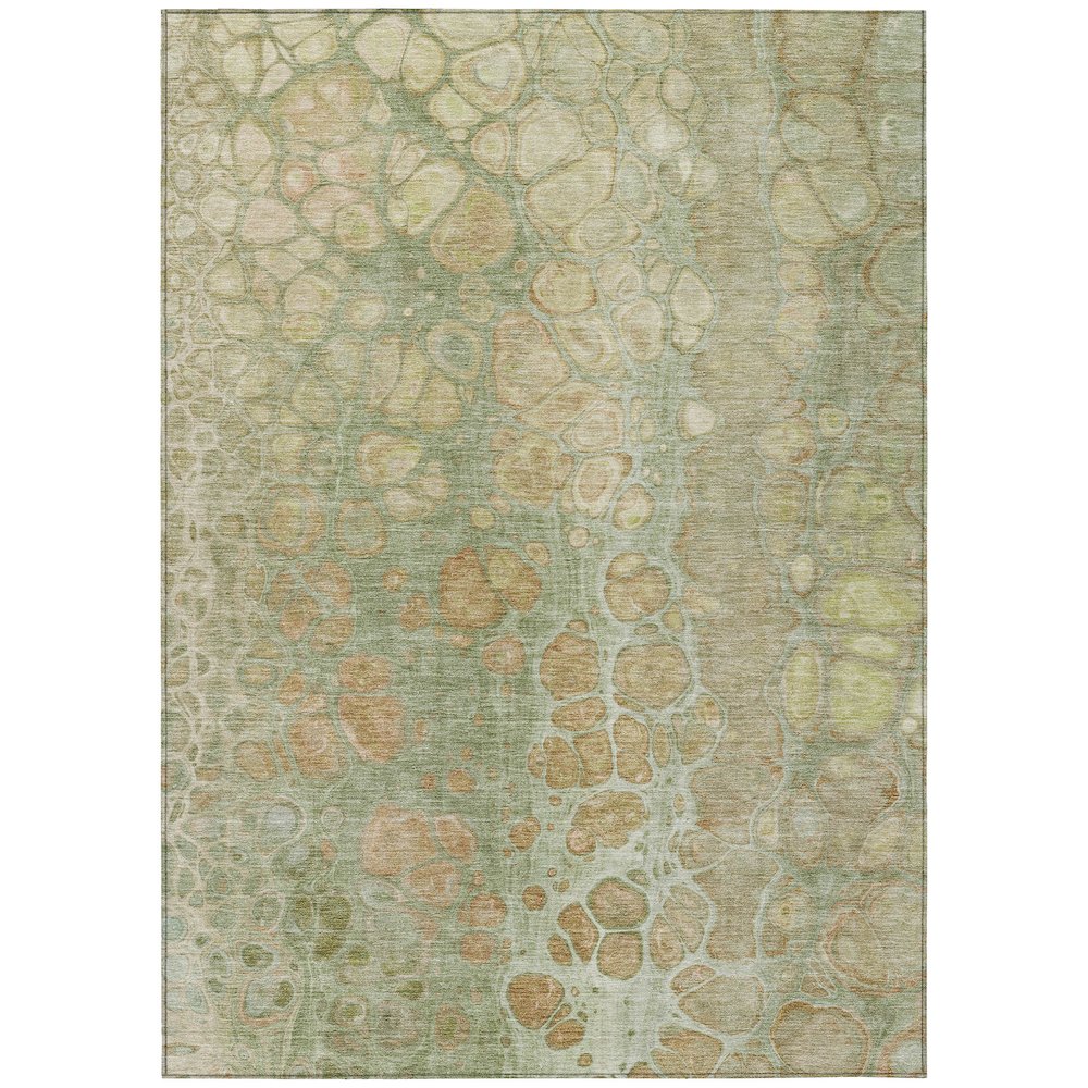 Machine Washable Indoor/Outdoor Chantille Aloe 10' x 14' Rug