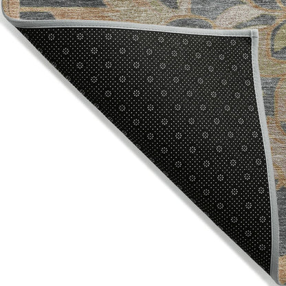 Machine Washable Indoor/Outdoor Chantille Terracotta 8' x 8' Round Rug
