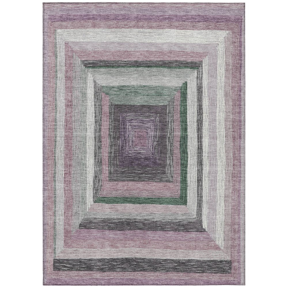 Machine Washable Indoor/Outdoor Chantille Blush 10' x 14' Rug