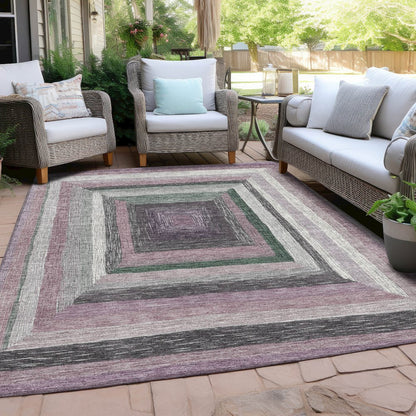 Machine Washable Indoor/Outdoor Chantille Blush 10' x 14' Rug