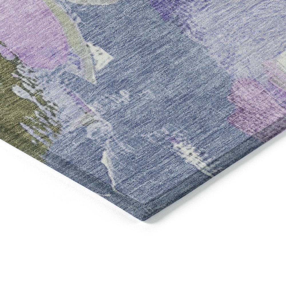 Machine Washable Indoor/Outdoor Chantille Lavender 8' x 8' Round Rug