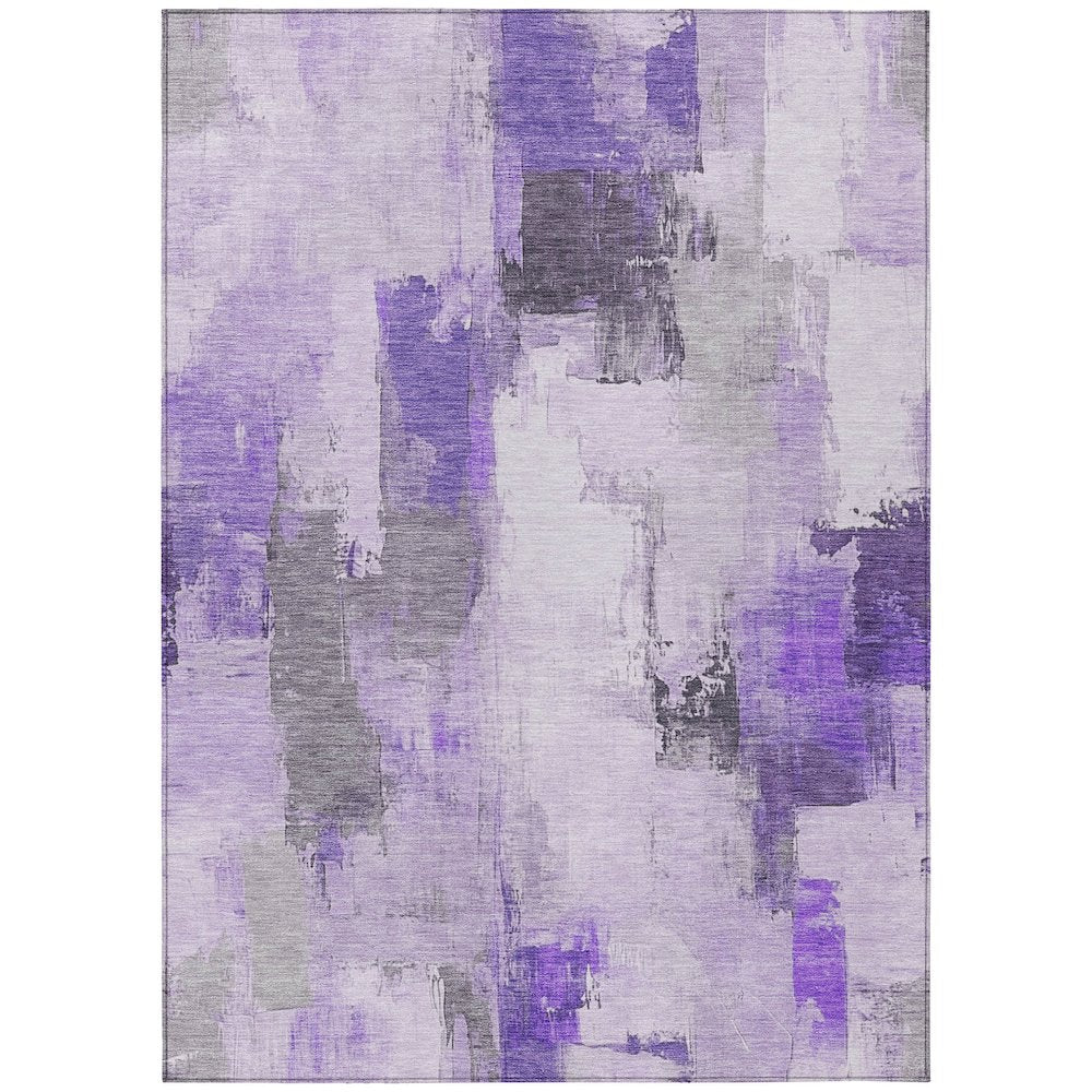 Machine Washable Indoor/Outdoor Chantille Lavender 10' x 14' Rug