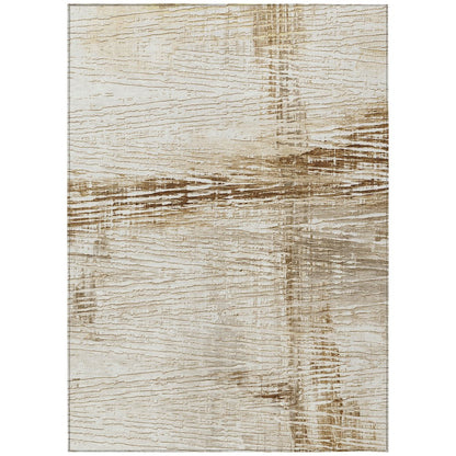 Machine Washable Indoor/Outdoor Chantille Ivory 10' x 14' Rug