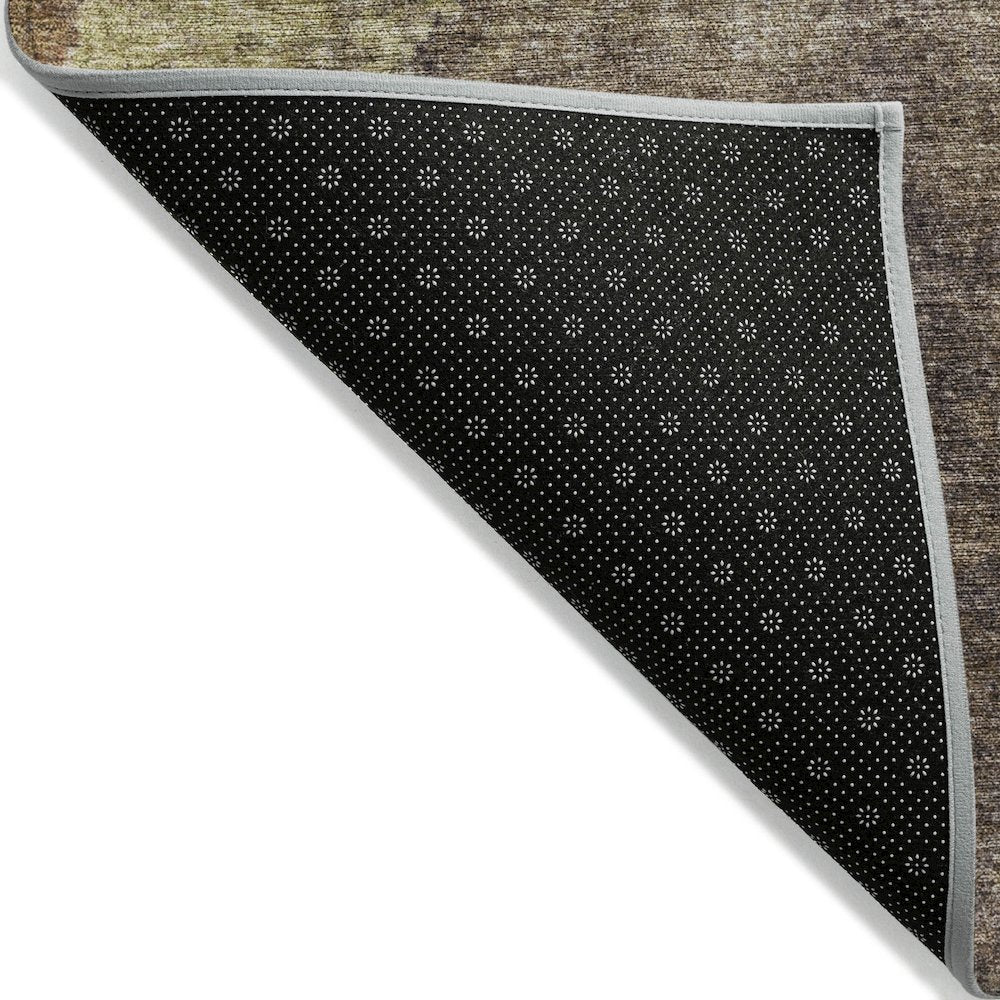 Machine Washable Indoor/Outdoor Chantille Mocha 8' x 8' Round Rug