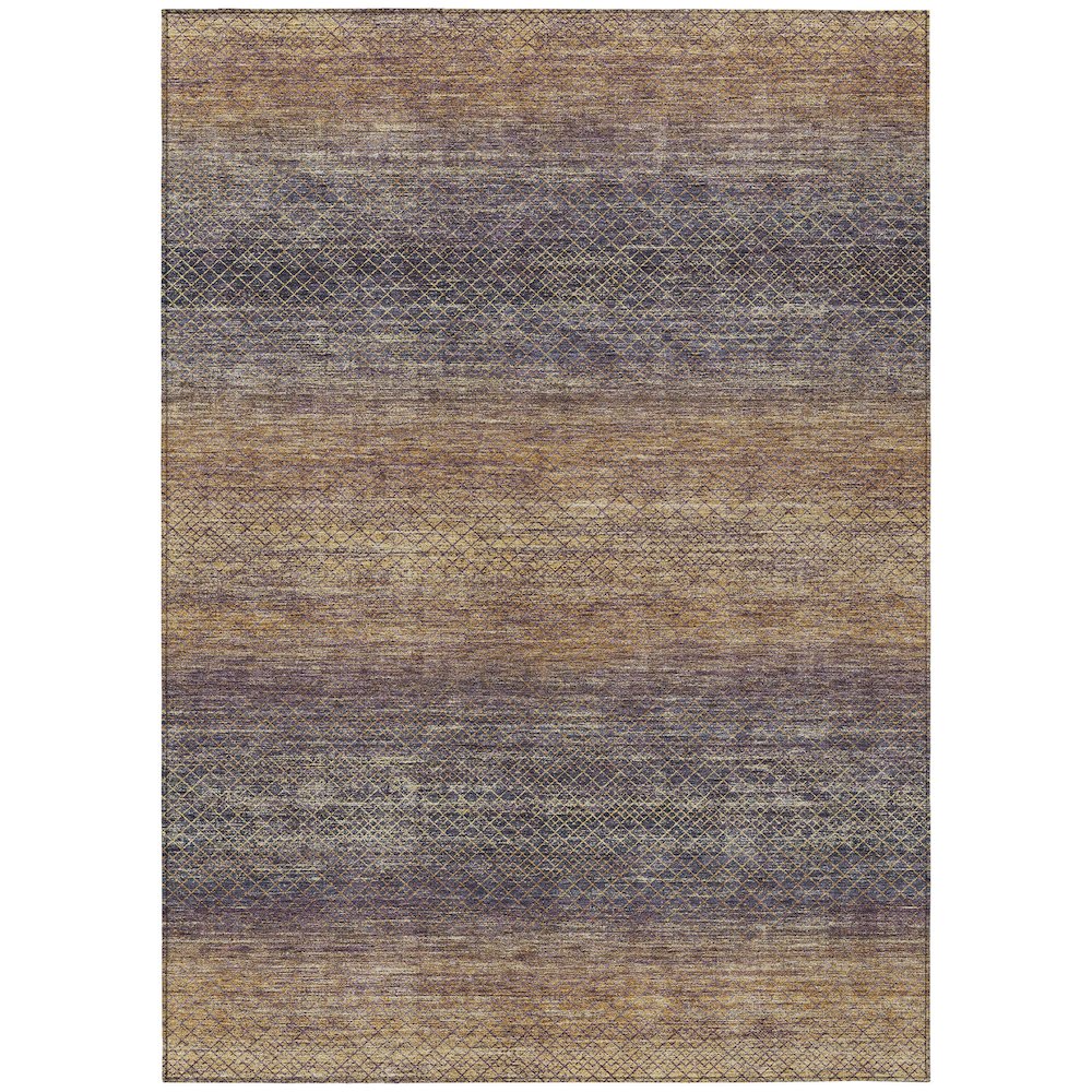 Machine Washable Indoor/Outdoor Chantille Eggplant 10' x 14' Rug