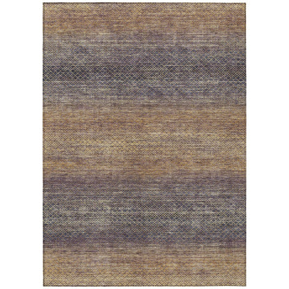 Machine Washable Indoor/Outdoor Chantille Eggplant 10' x 14' Rug