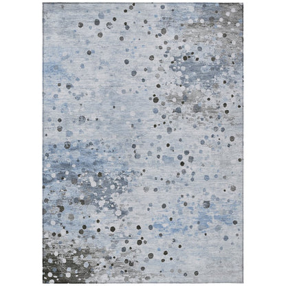 Machine Washable Indoor/Outdoor Chantille Sky 10' x 14' Rug
