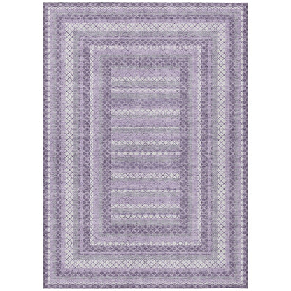 Machine Washable Indoor/Outdoor Chantille Lavender 10' x 14' Rug