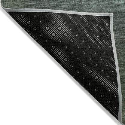 Machine Washable Indoor/Outdoor Chantille Seafoam 8' x 8' Round Rug