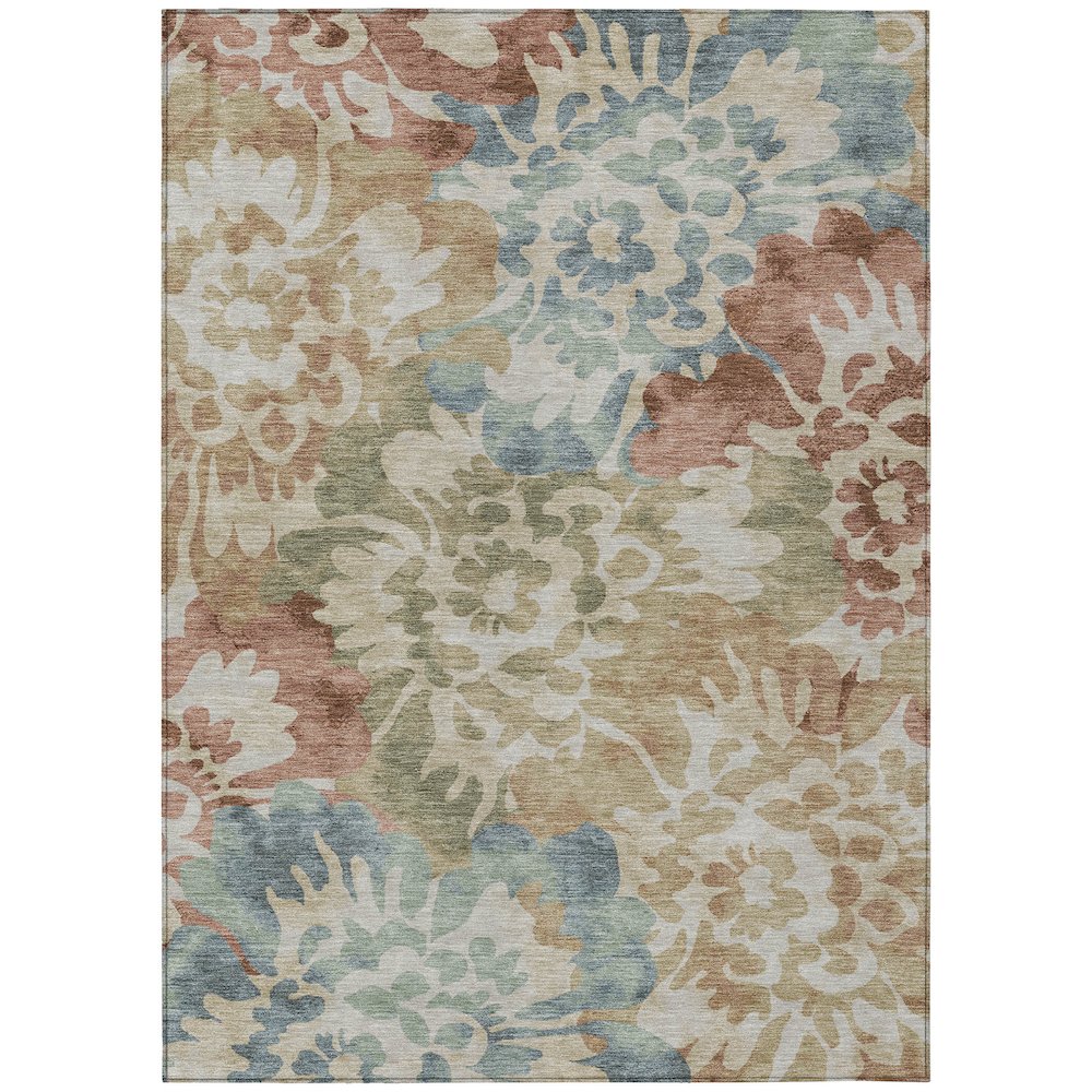 Machine Washable Indoor/Outdoor Chantille ACN2028 Paprika 10' x 14' Rug