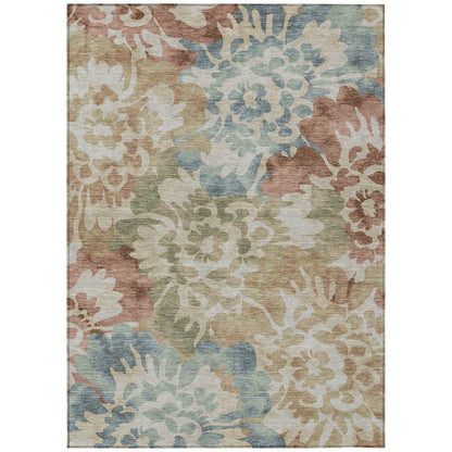 Machine Washable Indoor/Outdoor Chantille ACN2028 Paprika 10' x 14' Rug