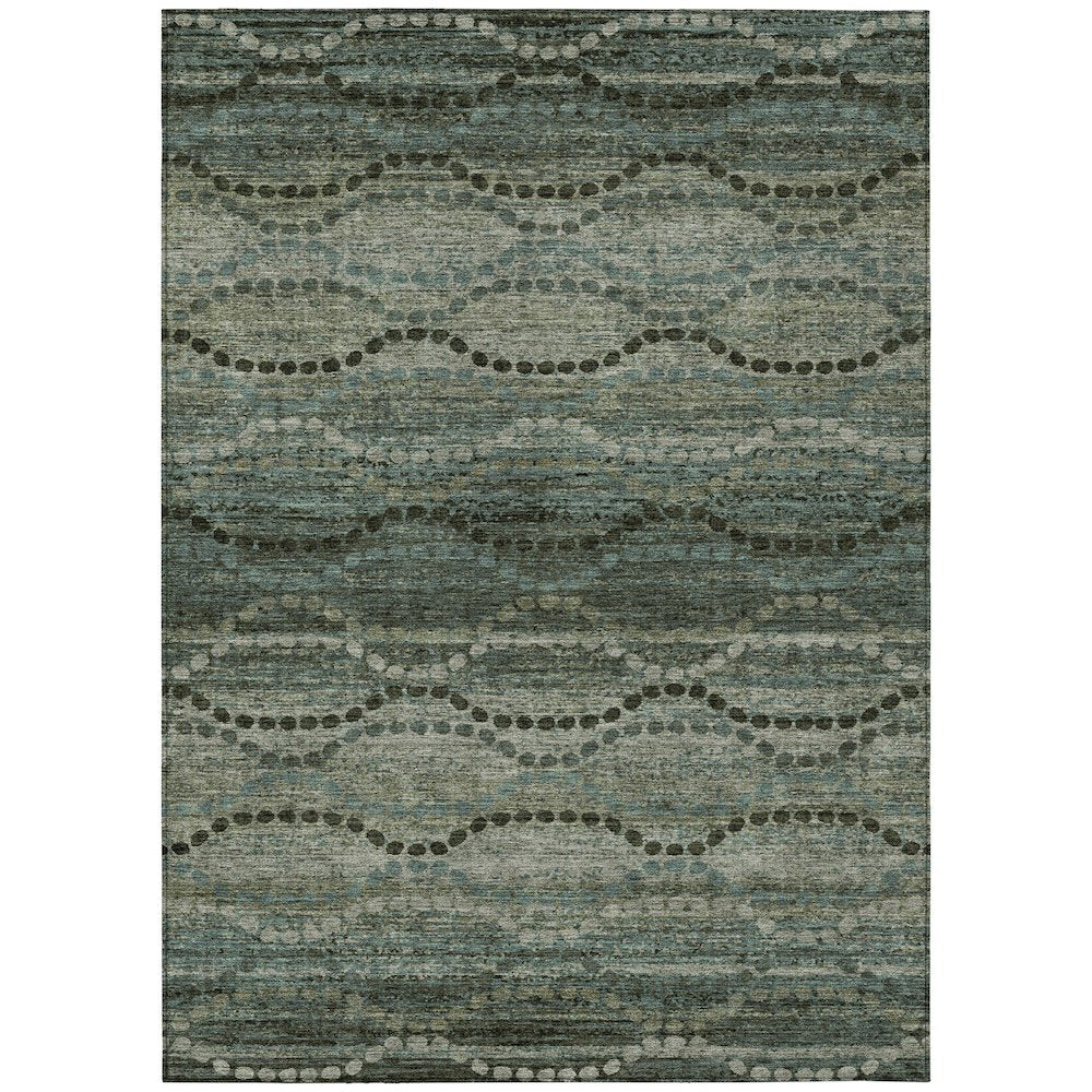 Machine Washable Indoor/Outdoor Chantille ACN2031 Aloe 10' x 14' Rug