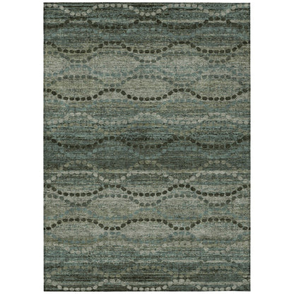 Machine Washable Indoor/Outdoor Chantille ACN2031 Aloe 10' x 14' Rug