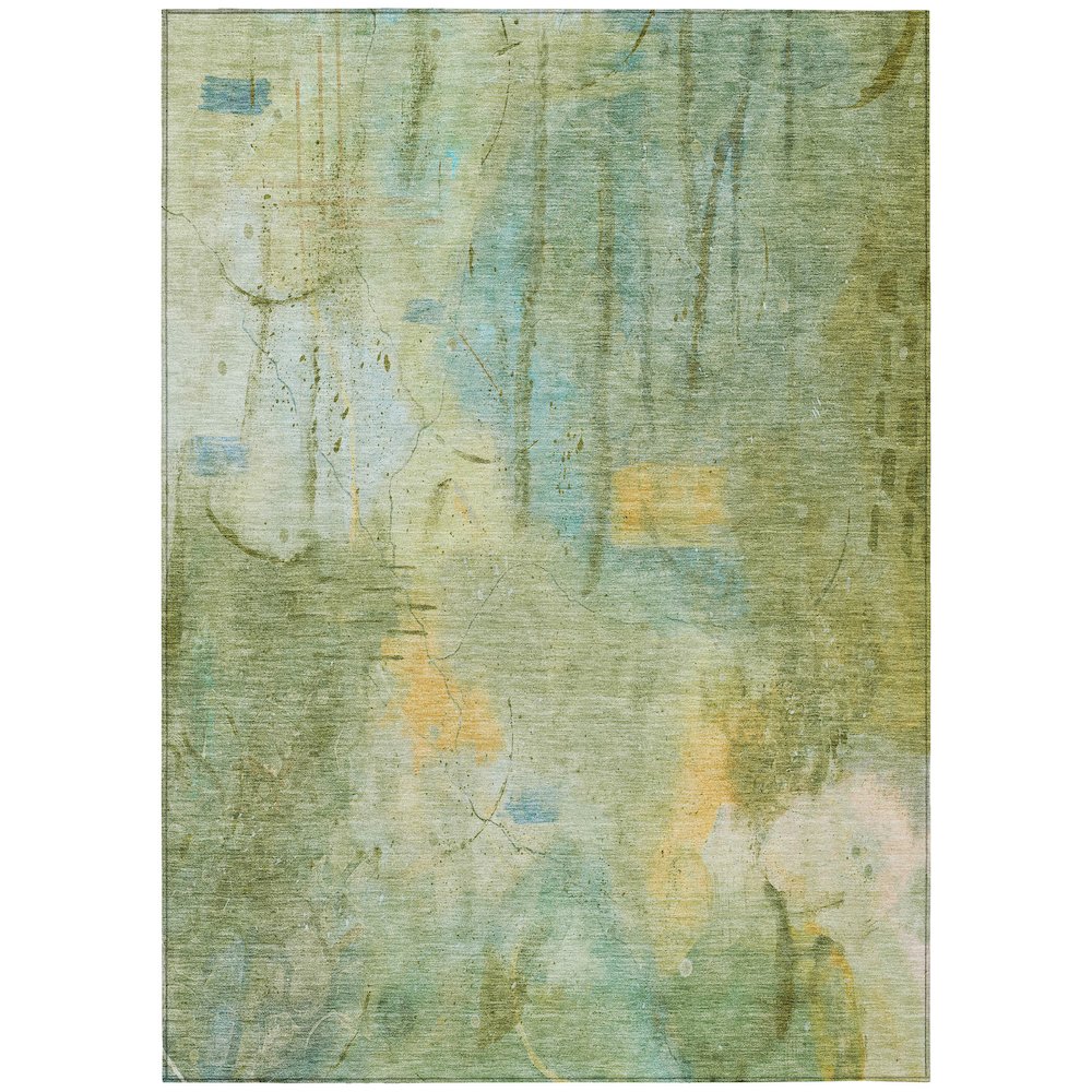 Machine Washable Indoor/Outdoor Chantille ACN2032 Sage 10' x 14' Rug