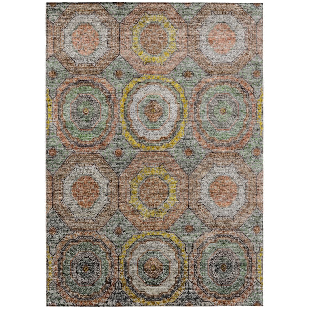 Machine Washable Indoor/Outdoor Chantille ACN2050 Sage 10' x 14' Rug
