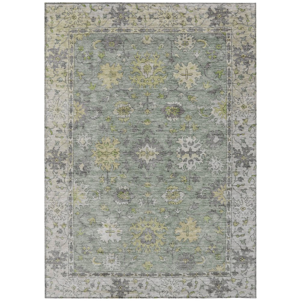 Machine Washable Indoor/Outdoor Chantille ACN2052 Sage 10' x 14' Rug