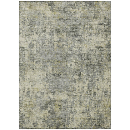 Machine Washable Indoor/Outdoor Chantille ACN2061 Pewter 10' x 14' Rug
