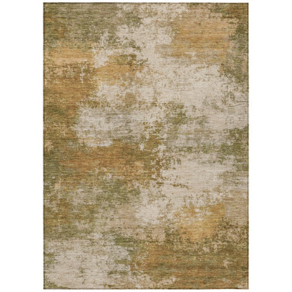 Machine Washable Indoor/Outdoor Chantille ACN2064 Copper 10' x 14' Rug