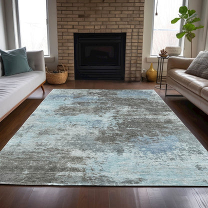 Machine Washable Indoor/Outdoor Chantille ACN2065 Taupe 10' x 14' Rug