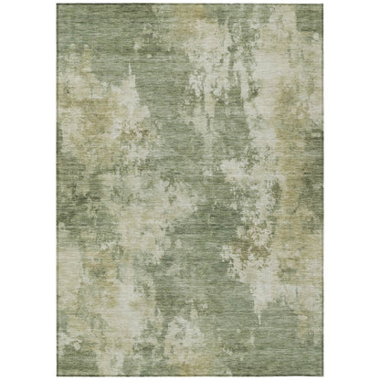 Machine Washable Indoor/Outdoor Chantille ACN2066 Sage 10' x 14' Rug