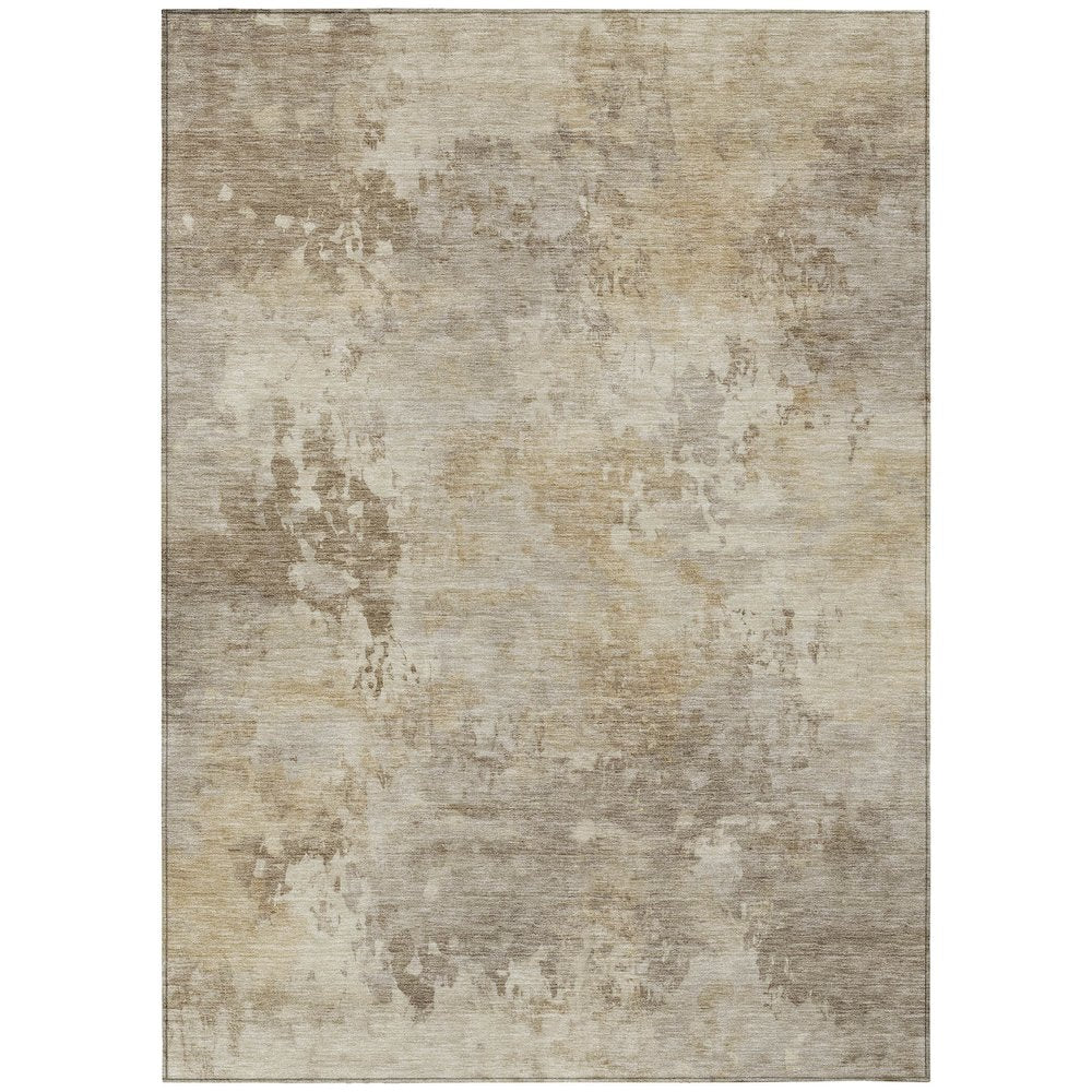Machine Washable Indoor/Outdoor Chantille ACN2073 Tan 10' x 14' Rug