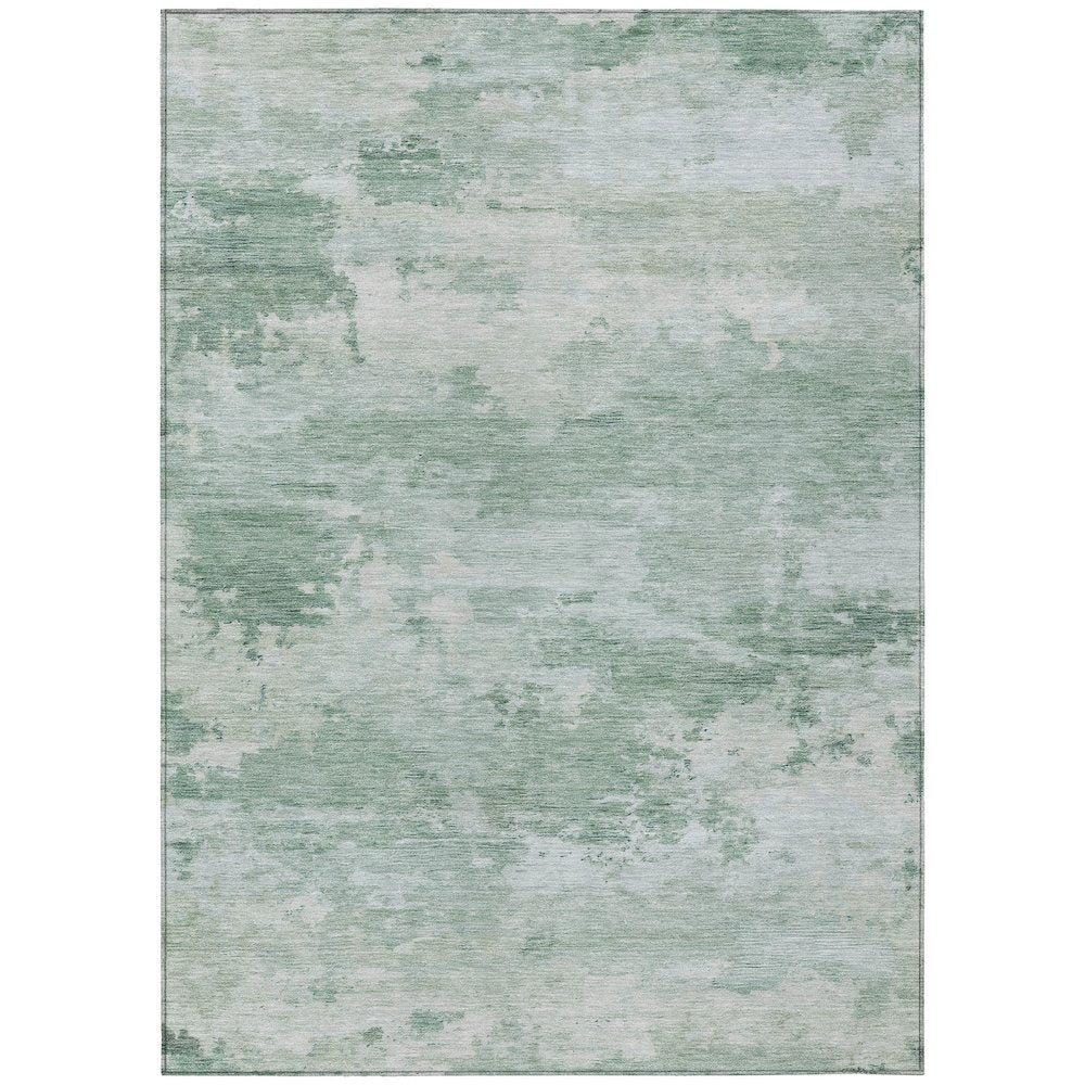 Machine Washable Indoor/Outdoor Chantille ACN2075 Mint 10' x 14' Rug