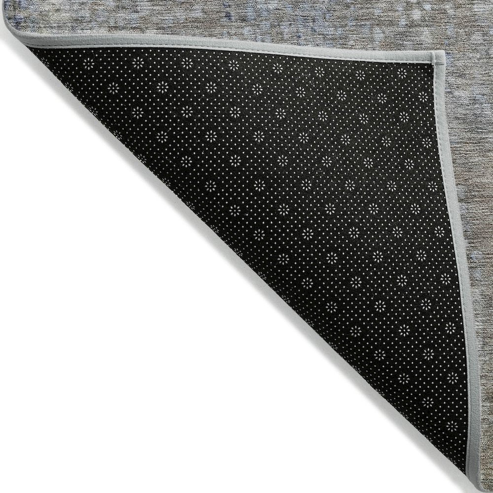 Machine Washable Indoor/Outdoor Chantille ACN2087 Taupe 8' x 8' Round Rug