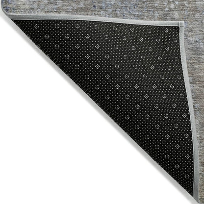 Machine Washable Indoor/Outdoor Chantille ACN2087 Taupe 8' x 8' Round Rug