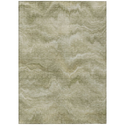 Machine Washable Indoor/Outdoor Chantille ACN2095 Sage 10' x 14' Rug