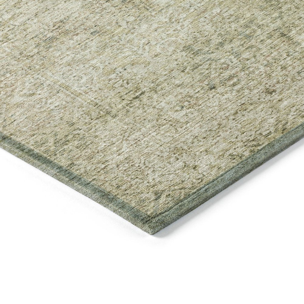 Machine Washable Indoor/Outdoor Chantille ACN2103 Sage 8' x 8' Round Rug