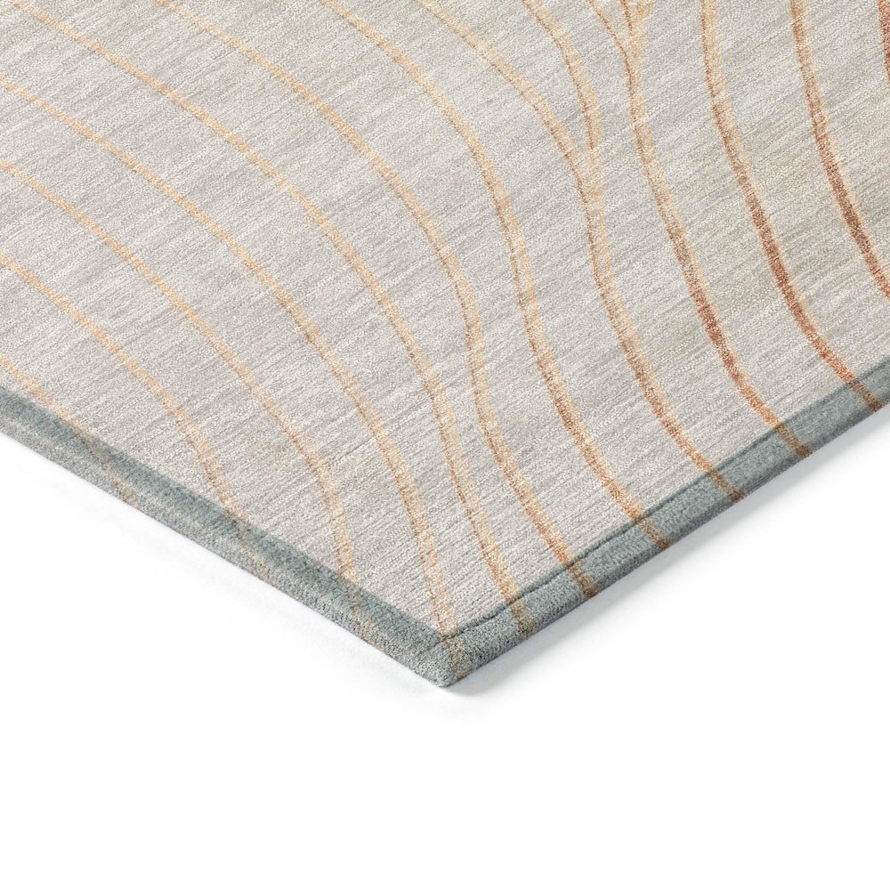 Machine Washable Indoor/Outdoor Chantille ACN2107 Copper 8' x 8' Round Rug
