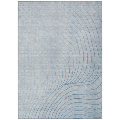 Machine Washable Indoor/Outdoor Chantille ACN2107 Sky 10' x 14' Rug