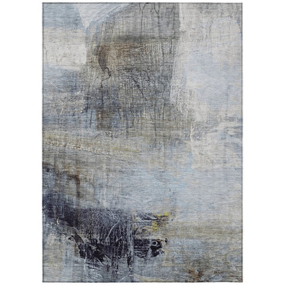 Machine Washable Indoor/Outdoor Chantille ACN2117 Sky 10' x 14' Rug