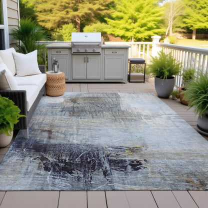 Machine Washable Indoor/Outdoor Chantille ACN2117 Sky 10' x 14' Rug