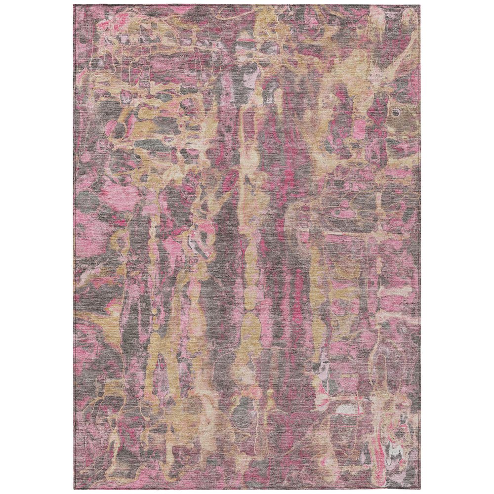 Machine Washable Indoor/Outdoor Chantille ACN2120 Blush 10' x 14' Rug
