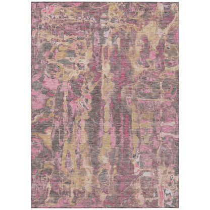 Machine Washable Indoor/Outdoor Chantille ACN2120 Blush 10' x 14' Rug