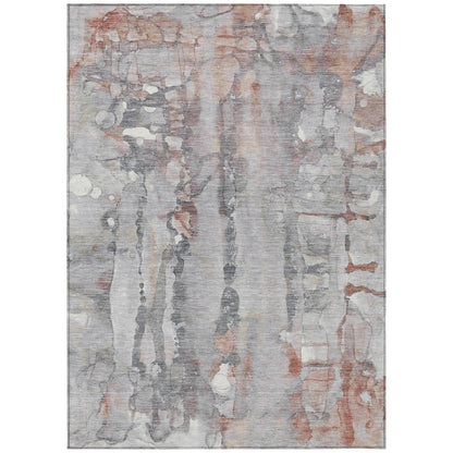 Machine Washable Indoor/Outdoor Chantille ACN2120 Copper 10' x 14' Rug