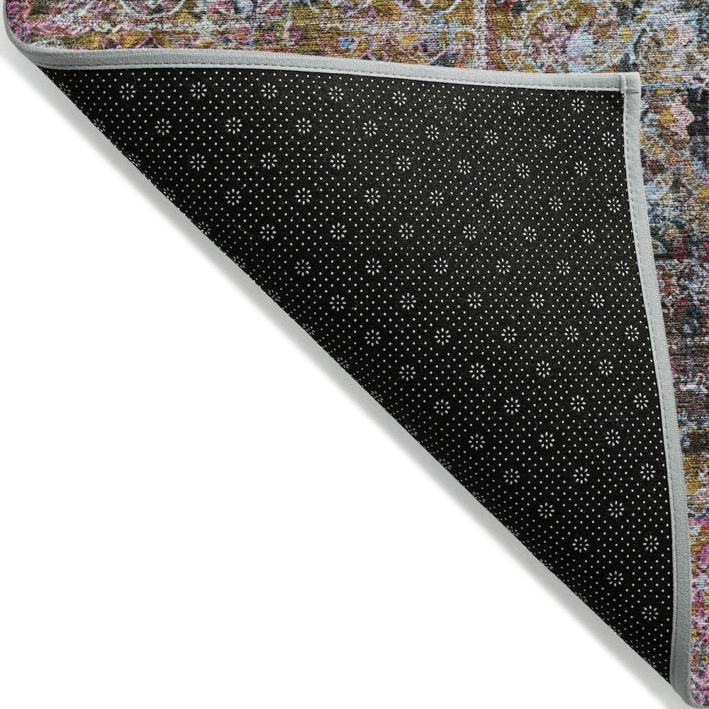 Machine Washable Indoor/Outdoor Chantille ACN2139 Pink 8' x 8' Round Rug